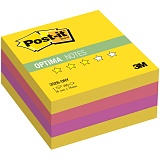 Самоклеящийся блок Post-it ORIGINAL "Лето", 76*76мм, 400л, 3 цвета/желтая неоновая радуга