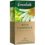 Чай Greenfield "Rich Camomile", травяной, 25 фольг. пакетиков по 1,5г.