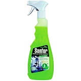 Чистящее средство Sanfor "Зеленый цитрус" спрей для ванн и душевых, с курком, 500мл