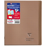 Бизнес-тетрадь 48л., 170*220мм, клетка Clairefontaine "Koverbook", 90г/м2, пластик. обложка, серая
