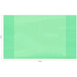 Обложка  210*350, для дневников и тетрадей, Greenwich Line, ПВХ 180мкм, "Neon Star", зеленый, ШК