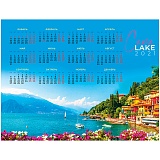 Календарь настенный листовой А2, OfficeSpace "Italy", 2021г.