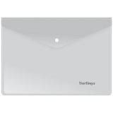 Папка-конверт на кнопке Berlingo, A5+, 180мкм, матовая