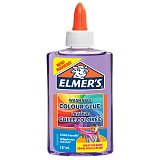 Клей канцелярский Elmers "Colour Glue", 147мл, для слаймов, фиолетовый, полупрозрачный