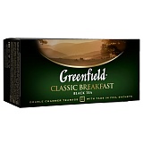 Чай Greenfield "Classic Breakfast", черный, 25 фольг. пакетиков по 2г