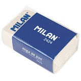 Ластик Milan "2424", прямоугольный, синтетический каучук, картонный держатель, 39*23*13мм