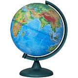 Глобус физический Глобусный мир, 25см, на круглой подставке