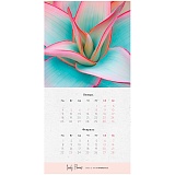 Календарь настенный перекидной на скрепке, 20*20 6 л. OfficeSpace "Flowers", 2021г.