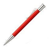 Ручка шариковая Graf von Faber-Castell "Guilloche India Red" черная, поворотн., подар. уп.