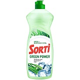 Средство для мытья посуды Sorti "Green Power. Алоэ и Морская соль", 900мл