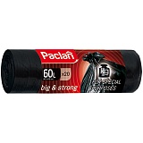 Мешки для мусора  60л Paclan "Big&Strong" ПВД, 86*80см, 20шт., черные, в рулоне
