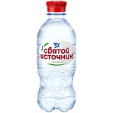 Вода питьевая газированная Святой источник, 0,33л, пластиковая бутылка
