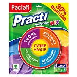 Салфетки для уборки Paclan "Practi. Microfiber Mix", набор 8шт.