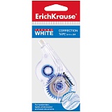 Корректирующая лента Erich Krause "Techno White", 5мм*8м, пакет, европодвес