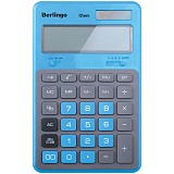 Калькулятор настольный Berlingo "Hyper", 12 разр., двойное питание, 171*108*12, синий