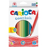 Карандаши цветные Carioca 18цв., заточен., картон, европодвес