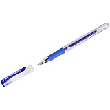 Ручка гелевая Crown "Jell-Belle" синяя, 0,5мм, грип