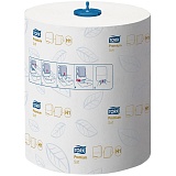 Полотенца бумажные в рулонах Tork "Premium.Soft"(H1), 2-слойные, 100м/рул, мягкие, тиснение, белые