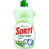 Средство для мытья посуды Sorti "Green Power. Алоэ и Морская соль", 450мл