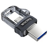 Память SanDisk USB Flash "OTG Dual Drive"  64GB, USB3.0/microUSB, Flash Drive, черный