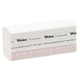 Полотенца бумажные лист. Veiro Professional "Premium" (V-сл), 1-сл., 250л/пач.,21*23, тисн., белые