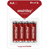 Батарейка SmartBuy AA (LR6) алкалиновая, BC4