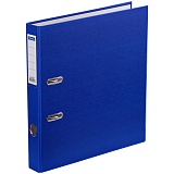 Папка-регистратор OfficeSpace, 50мм, бумвинил, с карманом на корешке, синяя