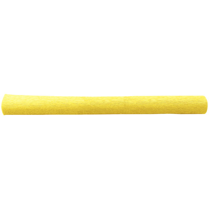 Бумага крепированная флористическая Werola, 50*250см, 128г/м2, растяж. 250%, светло-желтая, в рулоне