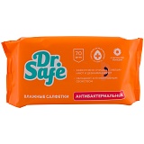 Салфетки влажные Dr.Safe, 70шт., антибактериальные с ромашкой