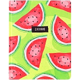 Дневник 1-11 кл. 48л. (твердый) "Watermelons", ткань, тон. блок, ляссе