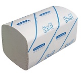 Полотенца бумажные лист. Kimberly-Clark "Scott", (S-сл), 1-слойные, 274л/пач, 21*21,5, белые