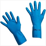 Перчатки резиновые Vileda Professional "Многоцелевые", р.M, синий, пакет