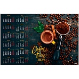 Календарь настенный листовой А1, OfficeSpace "Кофе", 2021г.