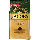 Кофе в зернах Jacobs "Crema", вакуумный пакет, 1кг