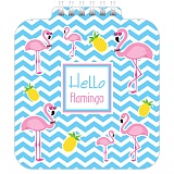 Блокнот А6 60л. на гребне Hatber "Hello flamingo", с фигурной высечкой