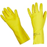 Перчатки резиновые Vileda Professional "Контракт", р.XL, желтый, пакет