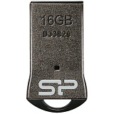 Память SiliconPower "Touch T01" 16GB, USB2.0 Flash Drive, черный (металл.корпус)