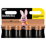 Батарейка Duracell Basic AA (LR6) алкалиновая, 8BL