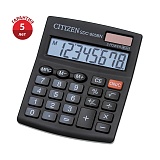 Калькулятор настольный Citizen SDC-805BN, 8 разрядов, двойное питание, 102*124*25мм, черный
