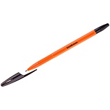 Ручка шариковая Erich Krause "R-301 Orange" черная, 0,7мм, штрихкод