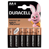 Батарейка Duracell Basic AA (LR6) алкалиновая, 6BL