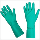 Перчатки нитриловые Vileda Professional "Универсальные", р.M, зеленый, пакет