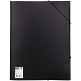 Папка на резинке OfficeSpace А4, 500мкм, черная