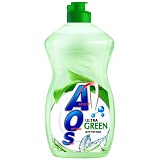 Средство для мытья посуды AOS "Ultra Green", 450мл