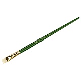Кисть художественная щетина Гамма "Пейзаж", плоская, укороченный ворс №9, длинная ручка