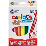 Фломастеры Carioca "Joy", 12цв., смываемые, картон, европодвес