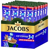 Кофе растворимый Jacobs "ICE Coffee", 3 в 1, порошкообразный, порционный, 24 пакетика*12г, пакет