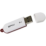 Память SiliconPower "Luxmini 320"  8GB, USB2.0 Flash Drive, белый