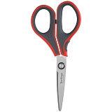 Ножницы Berlingo "Smart tech", 15см, красные, европодвес