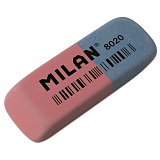 Ластик Milan "8020", скошенный, комбинированный, натуральный каучук, 63*24*9мм